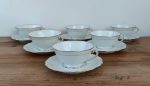 Lot de 6 tasses en porcelaine de Limoges n°1768