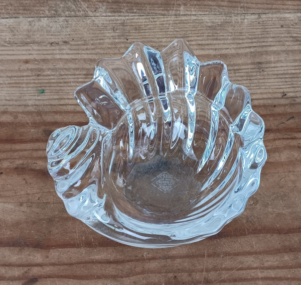 Vide poche ou cendrier coquillage / Cristal de Vannes n°1776