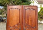 Ancienne paire de portes d'armoire en noyer n°1246