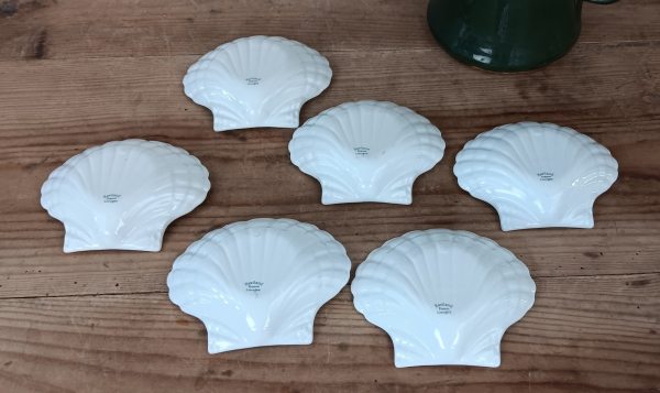 Lot de 6 coupelles coquilles Haviland n°2099