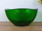 Saladier vintage Vereco verre vert n°2037