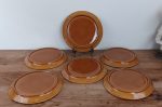 Lot de 6 assiettes vintages en céramique n°1765