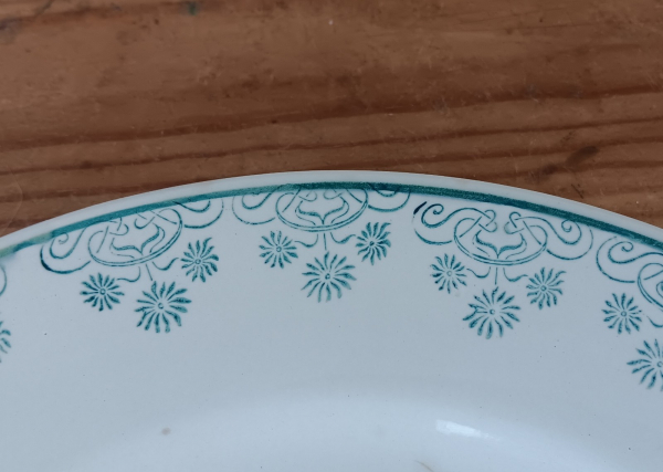 Plat vintage Digoin Sarreguemines n°1447