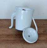 Cafetière vintage en tôle émaillée n°1491