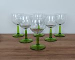 Lot de 6 verres a pied vintages n°1498