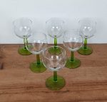 Lot de 6 verres a pied vintages n°1498