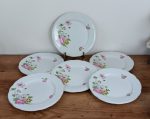 Lot de 6 assiettes plates en faïence n°1576