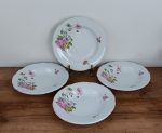 Lot de 4 assiettes creuses en faïence n°1577