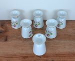 Lot de 6 petits mazagrans Porcelaine Couleuvre n°1933