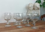 Lot de 9 anciens verres soufflés n°1529