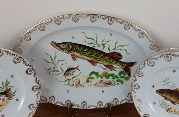 Service a poisson vintage en porcelaine n°1646