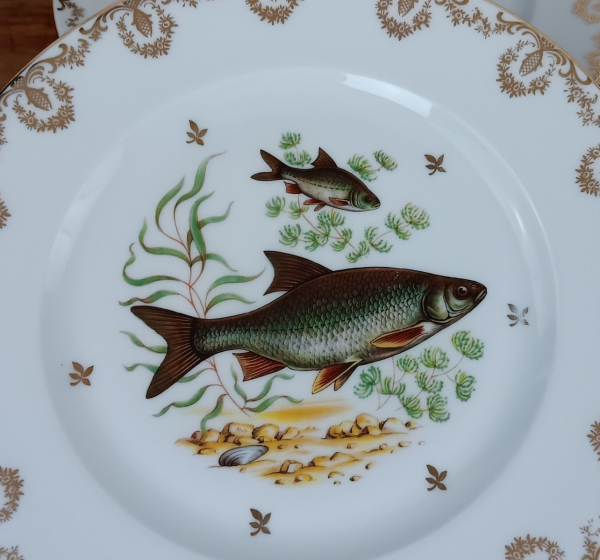 Service a poisson vintage en porcelaine n°1646