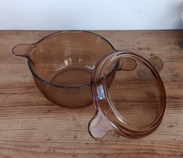 Cocotte Vision / Verre fumé Pyrex n°1958