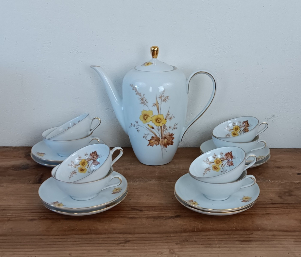 Service a café vintage en porcelaine n°1542