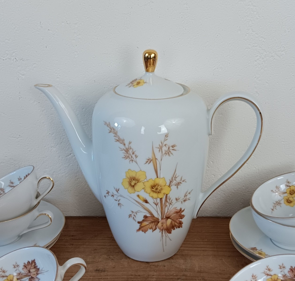 Service a café vintage en porcelaine n°1542