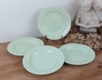 Lot de 4 assiettes en barbotine n°2054