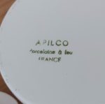 Lot de 10 pots a crème en porcelaine n°2057