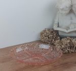 Serviteur vintage en verre rose n°2115