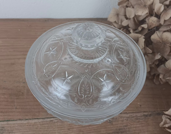 Sucrier vintage en verre n°2109