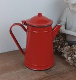 Cafetière vintage en tôle émaillée n°2136