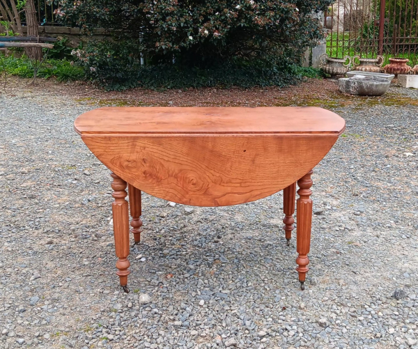 Ancienne table a volets en Orme n°2217