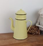 Cafetière vintage en tôle émaillée n°2230