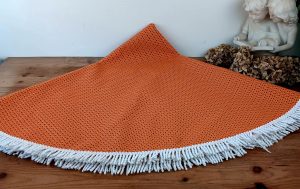 Nappe vintage orange pour salon de jardin n°2614