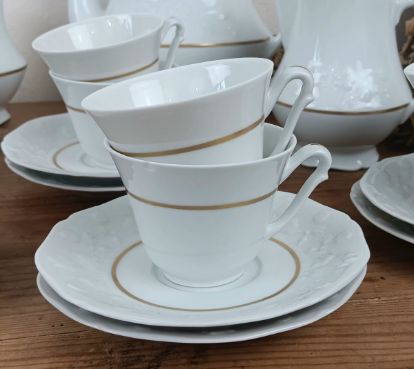 Service a café en porcelaine de Sologne n°2641