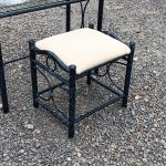 Coiffeuse + tabouret en métal n°2467