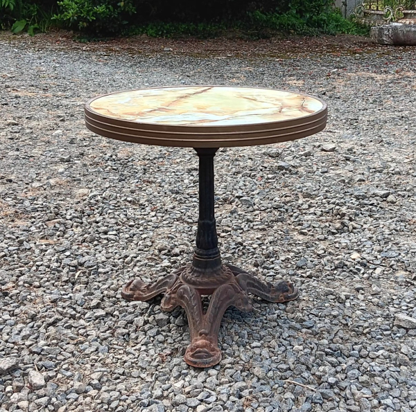 Table basse de bistrot / Pied fonte n°2470