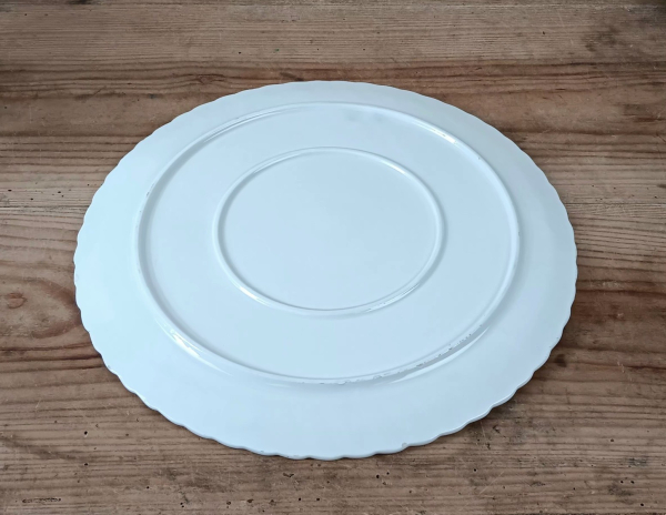 Ancien plat a tarte en faïence n°2560