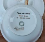 Paire de tasses a petit-déjeuner en porcelaine de Limoges n°2522