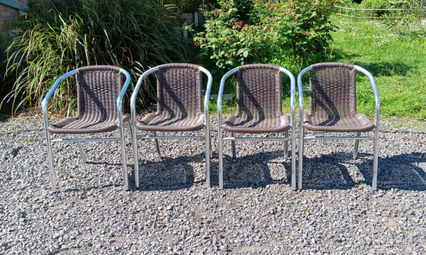 Lot de 4 chaises de bar n°2310