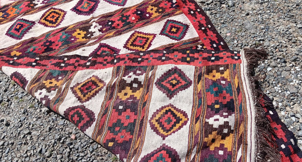 Grand tapis Kilim 150 x 380 cm n°2333