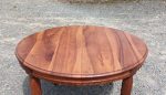 Table vintage en noyer avec rallonge n°2486