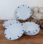 Lot de 8 grandes assiettes en porcelaine de Limoges n°2789