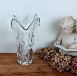 Vase vintage en cristal n°2787