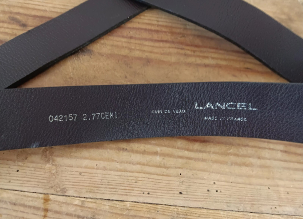 Ceinture vintage en cuir Lancel n°2810