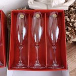 Lot 6 flûtes a champagne Cristal d'Arques Vicomte n°2830