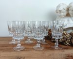 Lot de 9 grands verres en cristal n°2892