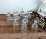 Lot de 9 grands verres en cristal n°2892