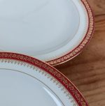 Lot de 4 assiettes a dessert en porcelaine de Limoges n°2986