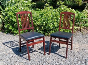 Paire de chaises vintages pliables n°2959