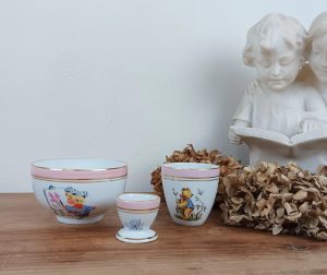 Set de naissance en porcelaine de Limoges n°2848