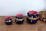 Lot de 3 anciens pots Sarreguemines n°3062