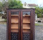 Ancienne Vitrine / Bibliothèque en chêne n°3095