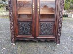 Ancienne Vitrine / Bibliothèque en chêne n°3095