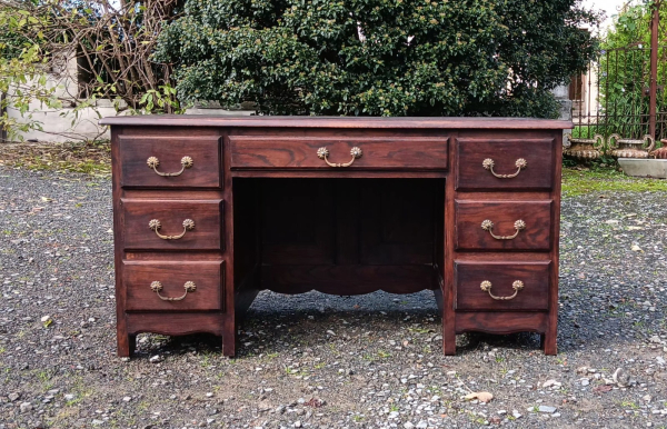 Ancien bureau en chêne n°3075