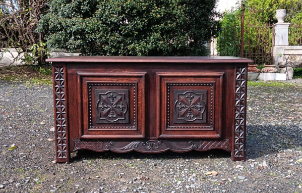 Ancien bureau en chêne n°3075