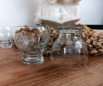 Lot de 6 verres gravés / Raisin / n°10007